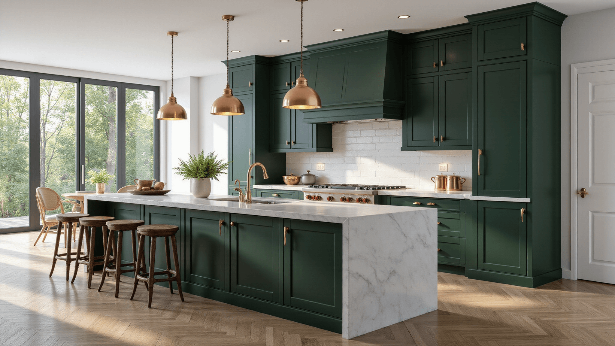 Dark Green Kitchen Cabinets: A Stunning Design Transformation - Roomnestly