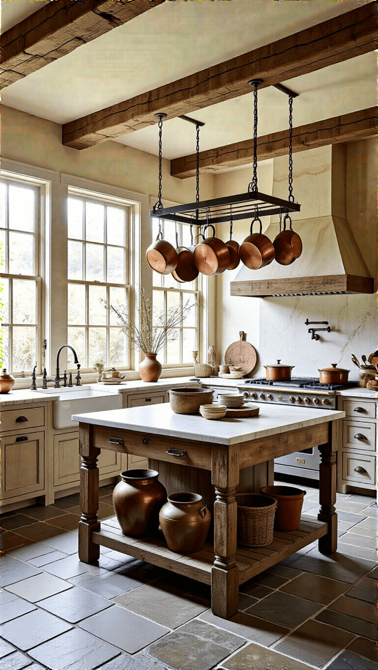 Rustic kitchen interior with
</p></noscript>
<div class=