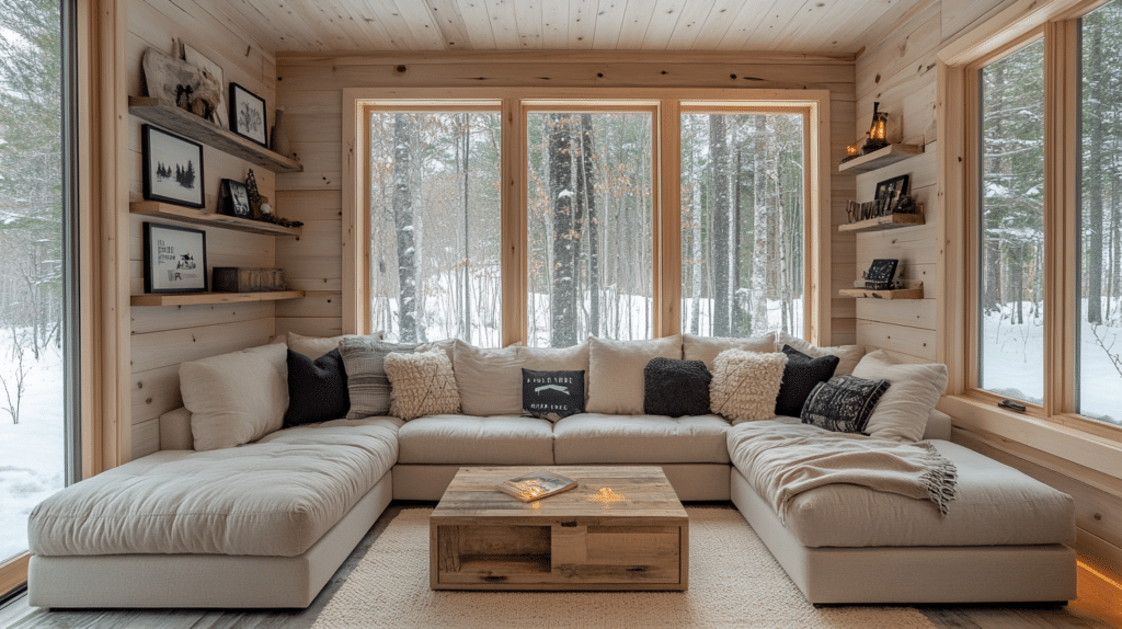 little cabin living room